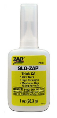 Zap-a-Gap [PT20] Slo-Zap Thick Cyanoacrylate (Yellow) 1oz