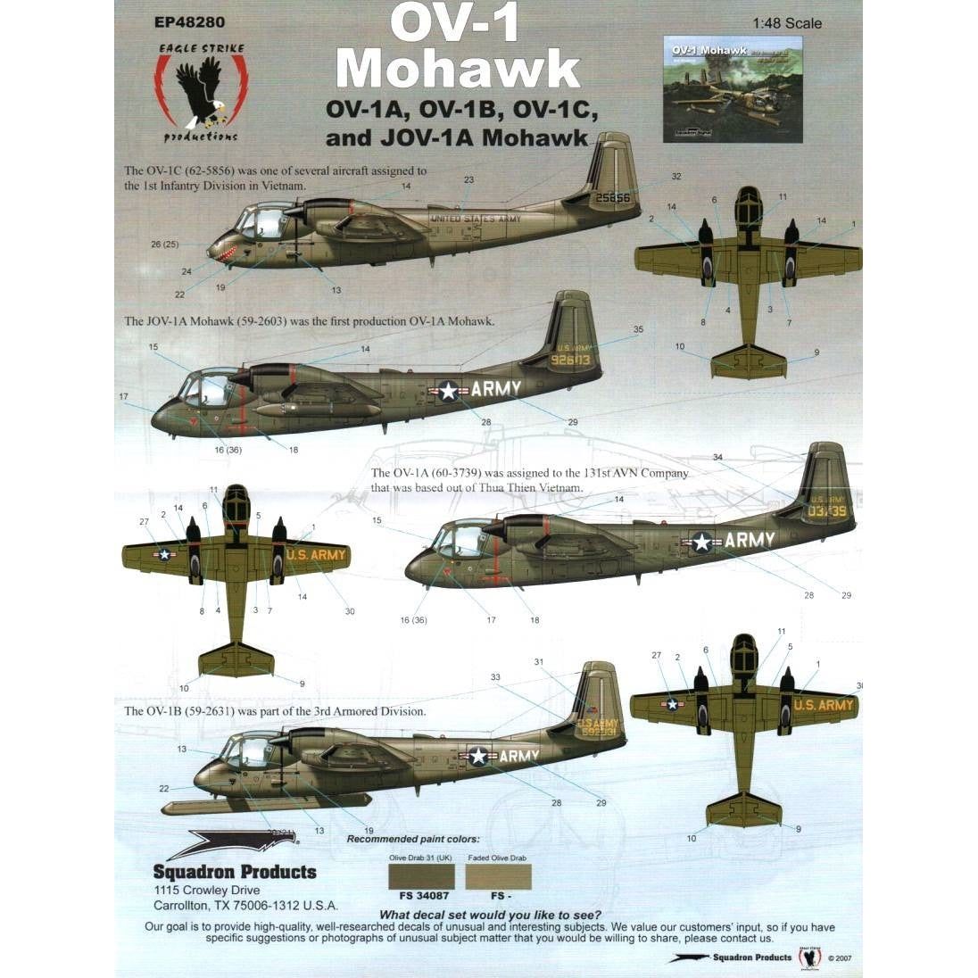 Eagle Strike [EP48280] OV-1 Mohawk, 1/48