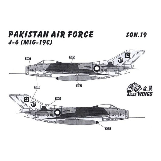 Tiger Wings [48-08] MiG-19: Bangladesh, Pakistan, China, 1/48