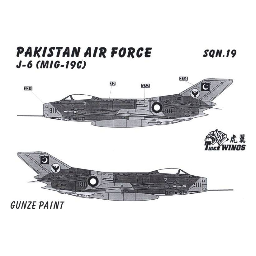 Tiger Wings [48-08] MiG-19: Bangladesh, Pakistan, China, 1/48