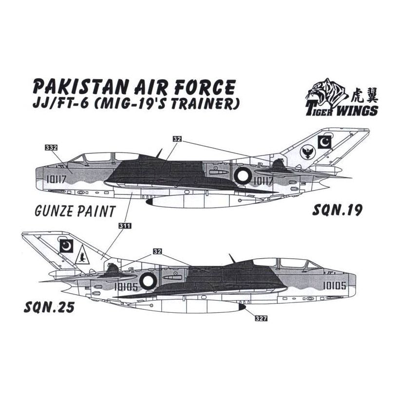 Tiger Wings [48-08] MiG-19: Bangladesh, Pakistan, China, 1/48