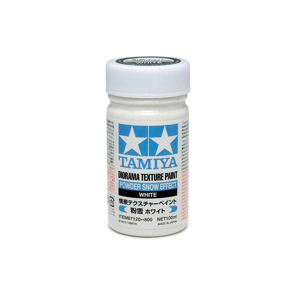 Tamiya [87120] Diorama Texture Paint – Powder Snow effect – White, 100ml