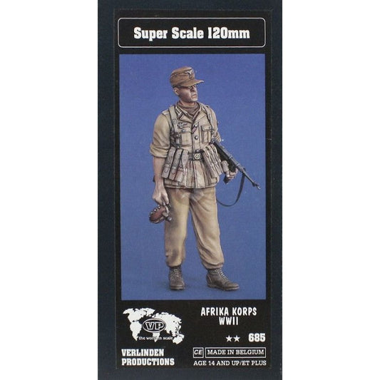 Verlinden [0685] Infantryman Afrika Korps WWII, 120mm