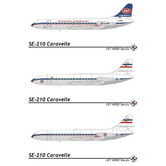 Lift Here [ 102-LH] Caravelle - Passenger & VIP Transport, 1/144 ↨