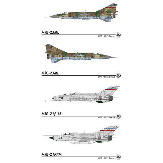 Lift Here [ 106-LH] Migz 144' - Braille Scale Yugoslav Aircraft, pt.4, 1/144 ↨