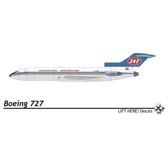 Lift Here [110-LH] 727-200 - Small Scale Yugoslav Airliners, pt.6, 1/144