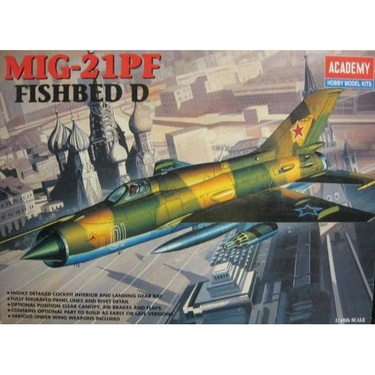 Academy, [2166], Mikoyan-Gurevich Mig-21PF Fishbed D (bagged kit), 1/48