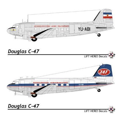 Lift Here [701-LH] C-47/DC-3 YU-RBI Jugoslav Airlines, 1/72