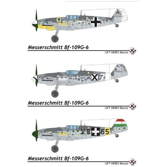 Lift Here [703-LH] "Gemischt" Axis Bf-109's over the Balkans, 1/72 ↨