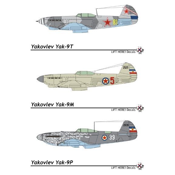 Lift Here [724-LH] "Yakz 9": Soviet Fighters in Yugoslavia, part 3, 1/72