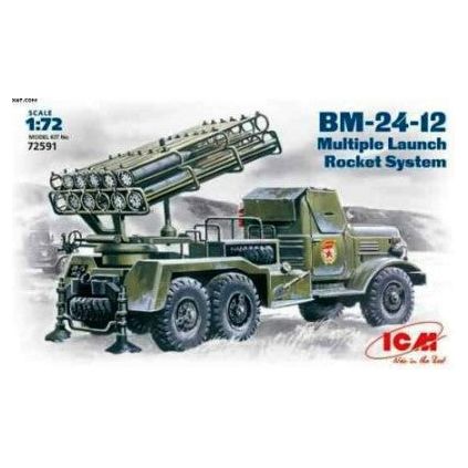 ICM, [72591], BM-24-12 multiple rocket launch system, 1/72