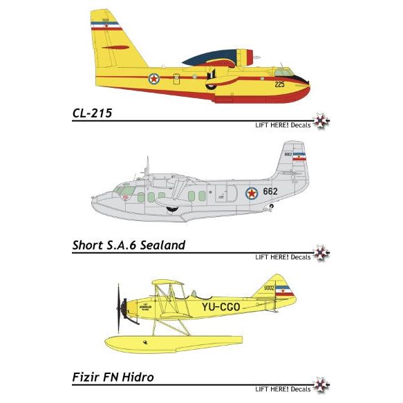 Lift Here [725-LH] "Seaplanes" Floatplanes and Amphibians, part 1, 1/72 ↨