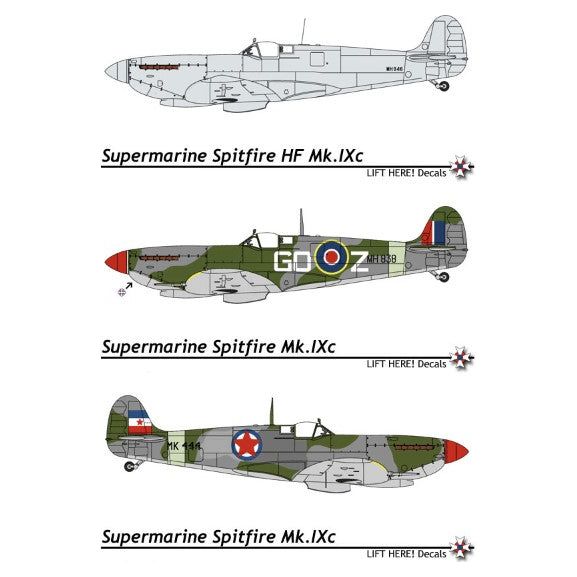 Lift Here [726-LH] Spitfires - Yugoslav Spitfires, Mark 9, 1/72