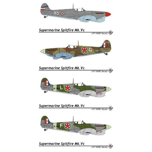 Lift Here [727-LH] Spitfires - Yugoslav Spitfires, Mark 5, 1/72 ↨