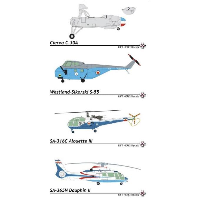 Lift Here [732-LH] choppers - autogiros & helicopters, pt.4, 1/72 ↨