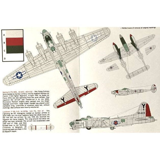 Lift Here [749-LH] sombor - Yugoslav Lightning & Flying Fortress, 1/72 ↨