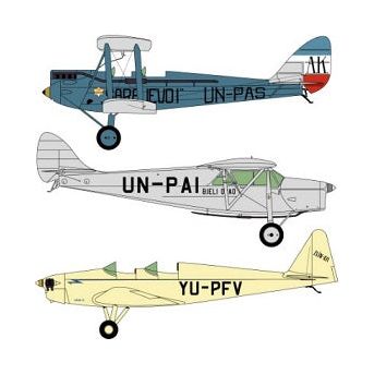 Lift Here [755-LH] Sporties: Three Yugoslav Pre-war Light Planes, 1/72