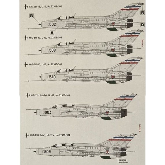 Lift Here [760-LH] Migz Mix II: Yugoslav A/F Mig-21's Pt.2, 1/72 ↨