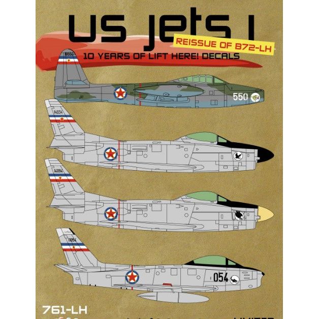 Lift Here [761-LH] US Jets I: 10 yrs of Lift Here Special Ed. (re-issue of B72-LH), 1/72