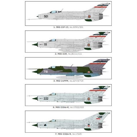 Lift Here [E-72LH] MiG's in Yugoslav Skys, 1/72