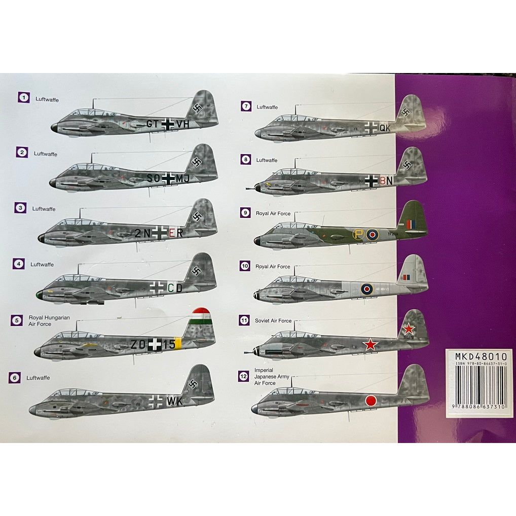 4 Plus [48010] Messerschmitt Me-210/410 colours & markings (book & decals), 1/48