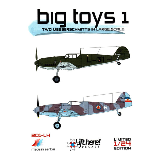 Lift Here [201-LH] Big Toys #1 - Messerschmitt's in large scale, 1/24 ↨