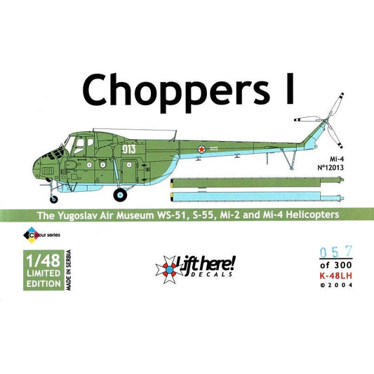 Lift Here [K-48LH] Choppers I, WS-51, S-55, Mi-2, 4 & 8, 1/48 ↨