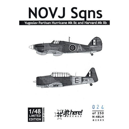 Lift Here [N-48LH] Yugoslav Hurricane Mk.IIc & Harvard Mk.IIb, 1/48 ↨