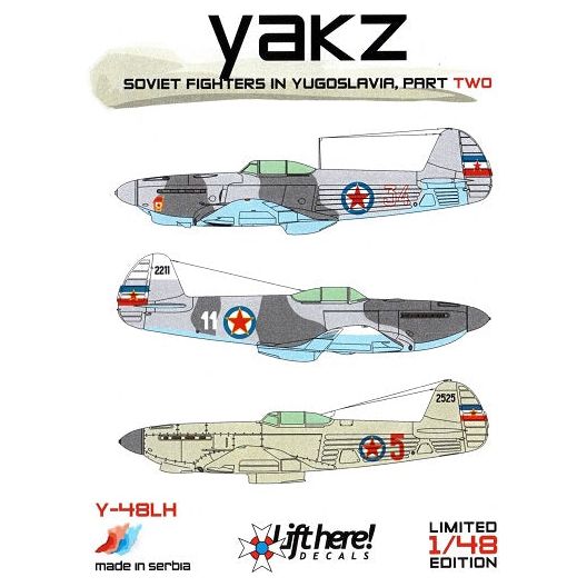 Lift Here [Y-48LH] yakz - Soviet fighters in Yugoslavia, pt.2, 1/48