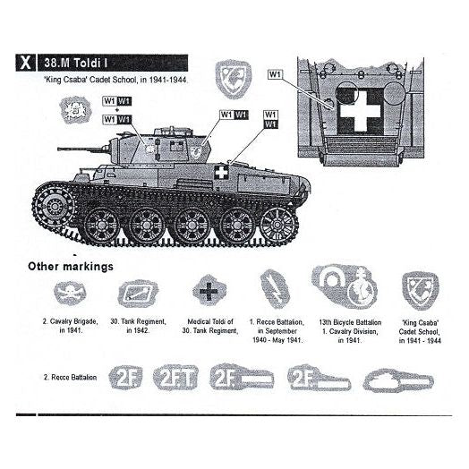 Bison Decals [BD35177] Hungarian 38.M Toldi I during WW2, 1/35