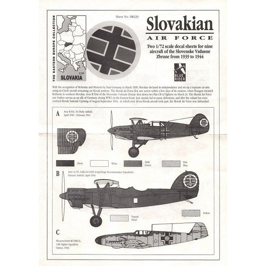 Blue Rider [BR220] Slovakian Air Force - 1939 to 1944, 1/72