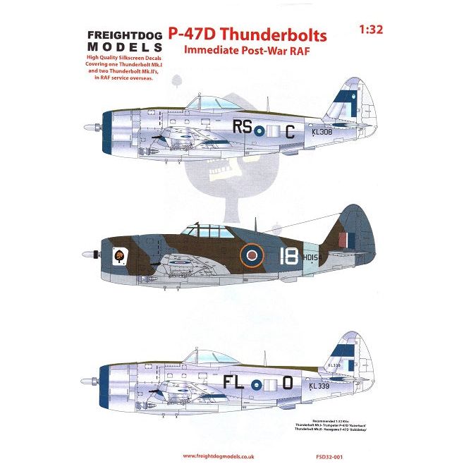 Freightdog [FSD32-001] P-47D Thunderbolts Immediate Post War RAF, 1/32