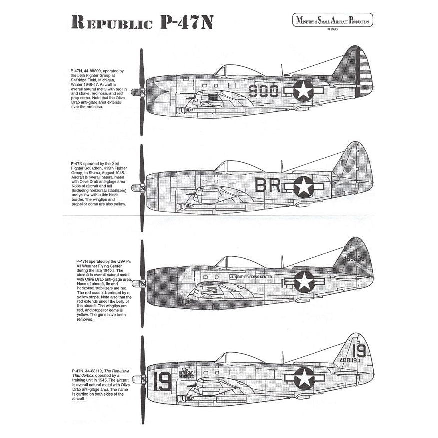 MSAP [4854] Republic P-47N Thunderbolts, 1/48