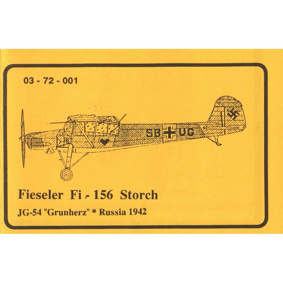 Propagteam [72-001] Fiesler Fi-156 Storch, JG.54 Russia 1942, 1/72