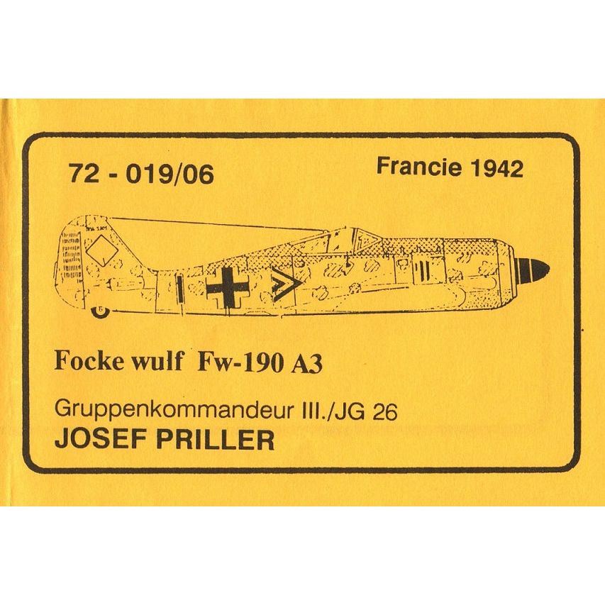 Propagteam [72-019] Focke Wulf Fw-190A-3, Josef Priller JG.26, 1/72