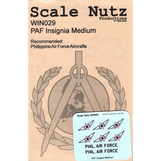 Scale Nutz [WIN029] PAF (Philippines) National Insignia, 1/48