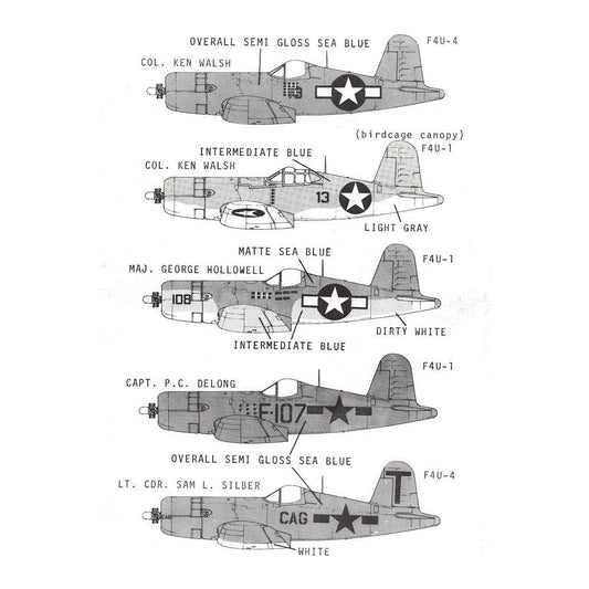 Superscale [MD72-314] F4U Corsair Aces, 1/72