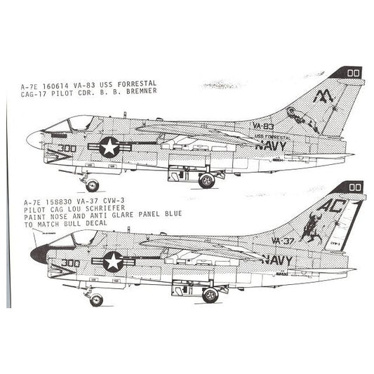 Superscale [MD72-342] A-7E Corsairs, VA-15, VA-83 & VA-37 (partial), 1/72