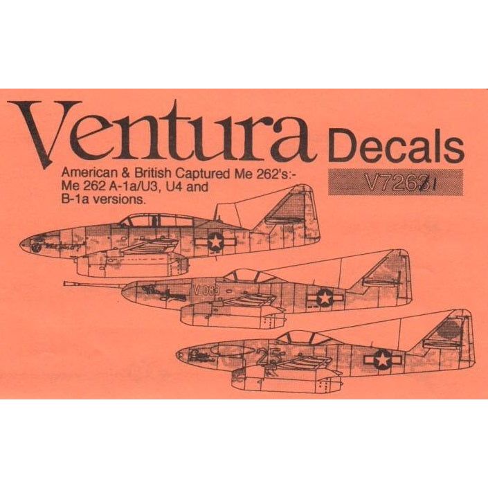 Ventura [V7261] US & British captured Me-262's, 1/72