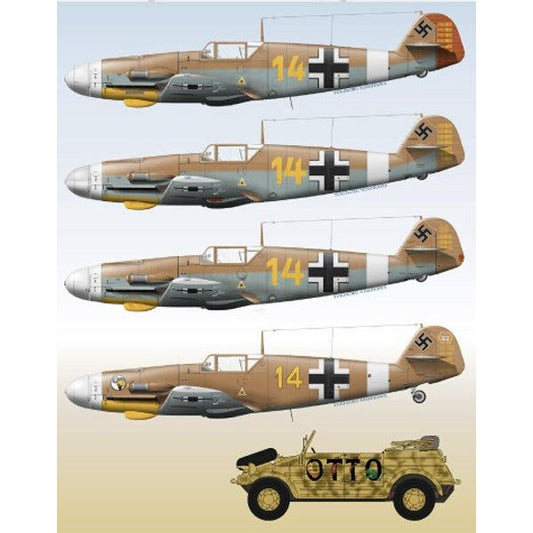 Lifelike [LL72-018] Bf-109, pt.2 - Marseille spec. & Kubelwagen, 1/72 ↨